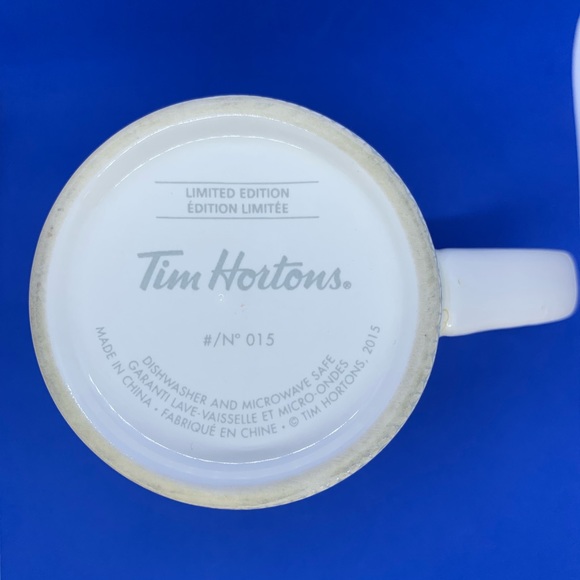 2015 Tim Hortons Christmas Warm Wishes Coffee Mug Limited Edition #15 - Picture 4 of 5